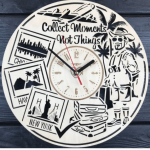 Original wall clock made of wood about travelling - image-0